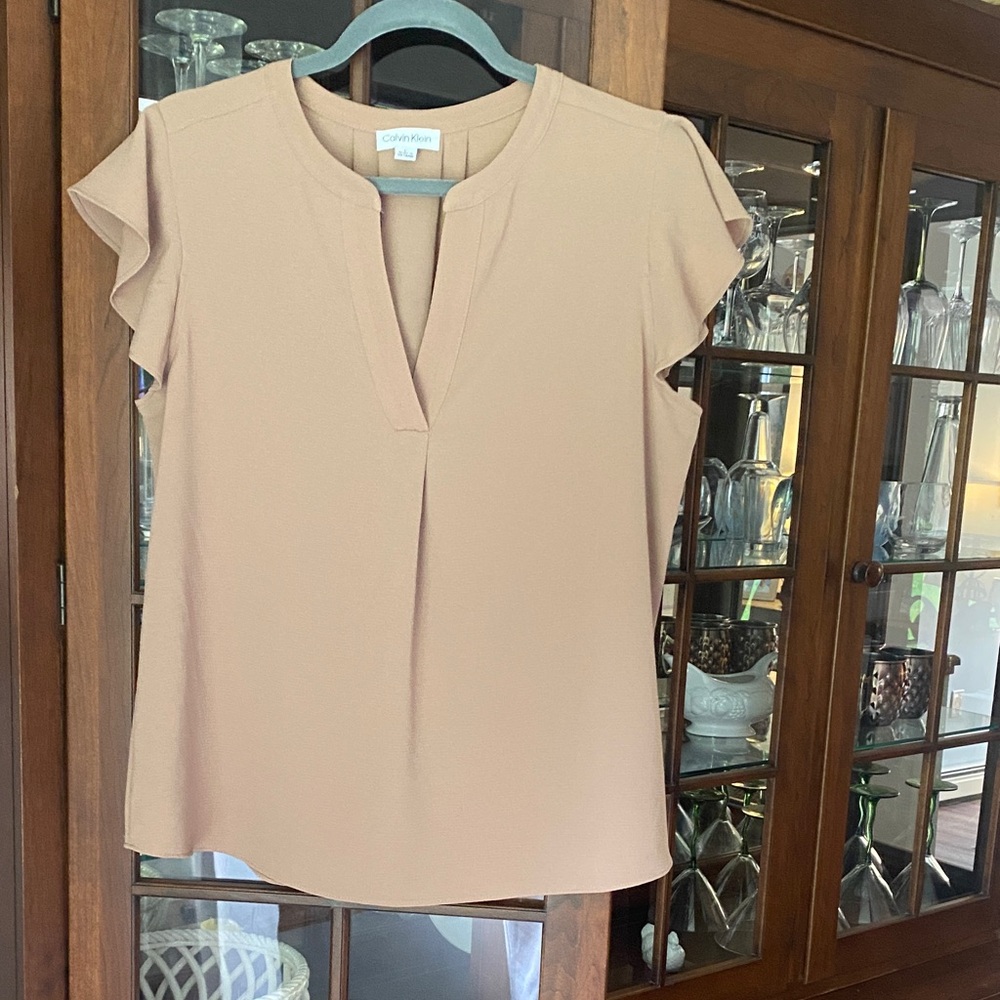 Calvin Klein Women's tan Blouse